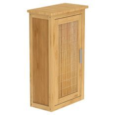 EISL Armoire haute avec porte Bambou 40x20x70 cm