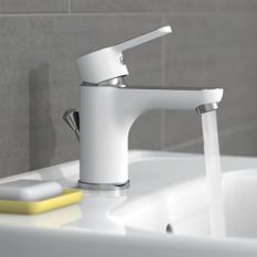 EISL Mitigeur de lavabo DIZIANI blanc-chrome