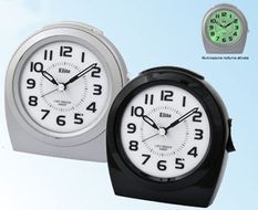 Elite Sveglia Analogica Nera / Black Alarm Clock ST 4600B