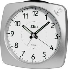 Elite Sveglia Silent Con Luce E Snooze - Argento - Silent Alarm Clock With Light And Snooze - Silver ST4500_S
