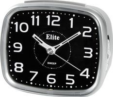 Elite Sveglia Silent Con Luce Led E Snooze - Argento - Silent Alarm Clock With Led Light And Snooze - Silver ST5630_S