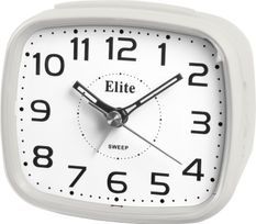 Elite Sveglia Silent Con Luce Led E Snooze - Bianco - Silent Alarm Clock With Led Light And Snooze - White ST5630_W