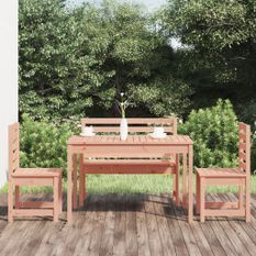 Ensemble à manger de jardin 4 pcs bois massif Douglas