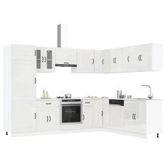 Ensemble d'armoires de cuisine 14 pcs Kalmar bois d'ingénierie