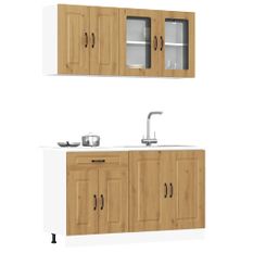 Ensemble d'armoires de cuisine 4 pcs Kalmar bois d'ingénierie