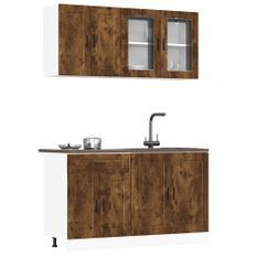 Ensemble d'armoires de cuisine 4 pcs Kalmar bois d'ingénierie