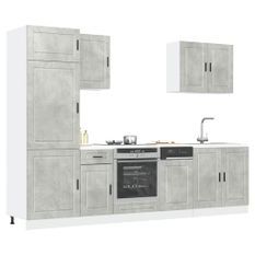 Ensemble d'armoires de cuisine 7 pcs Kalmar bois d'ingénierie