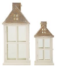 Ensemble de 2 lanternes d'intérieur - dimensions : 24,5 x 24,5 x 55 cm - 17 x 17 x 37,5 cm

(verre trempé)
