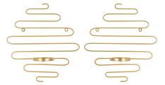 Ensemble de 2 supports muraux pour bougies alid, 33 x 10 x 34 cm