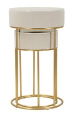 Ensemble de 2 tables hautes rondes pour mariage, ø 50 x 90 cm - 40 x 70 cm