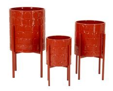 Ensemble de 3 porte-vases archy ø 36 x 56,5 cm - 30 x 48,5 cm - 24 x 37,5 cm
