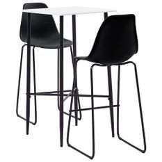 Ensemble de bar 3 pcs Plastique Noir 2