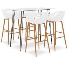 Ensemble de bar 5 pcs Blanc 12