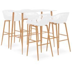 Ensemble de bar 5 pcs Blanc 15