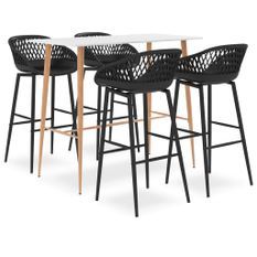 Ensemble de bar 5 pcs Blanc et noir