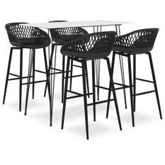 Ensemble de bar 5 pcs Blanc et noir 5