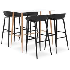 Ensemble de bar 5 pcs Blanc et noir 3