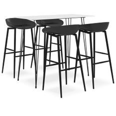 Ensemble de bar 5 pcs Blanc et noir 9