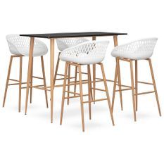 Ensemble de bar 5 pcs Noir et blanc 7