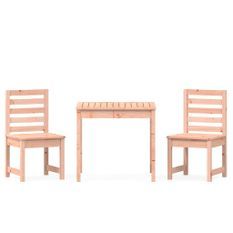 Ensemble de bistrot de jardin 3 pcs bois massif Douglas