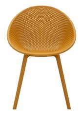 Ensemble de chaises ibiza moutarde 2 pièces 59x59x83 cm (hauteur d'assise cm 45)