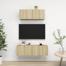 Ensemble de meuble TV 2 pcs Chêne sonoma 2