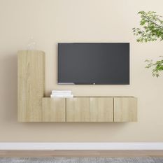 Ensemble de meuble TV 3 pcs Chêne sonoma 5