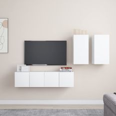 Ensemble de meuble TV 4 pcs Blanc 15