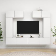 Ensemble de meuble TV 6 pcs Blanc 13