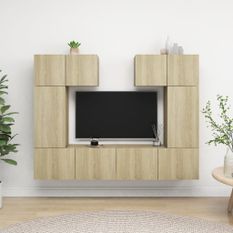 Ensemble de meuble TV 6 pcs Chêne sonoma 5