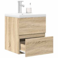 Ensemble de meubles de salle de bain 2 pcs chêne sonoma