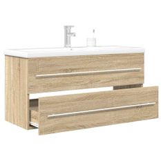 Ensemble de meubles de salle de bain 2 pcs chêne sonoma
