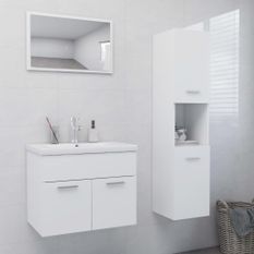 Ensemble de meubles de salle de bain Blanc 45