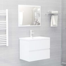 Ensemble de meubles de salle de bain Blanc brillant 71