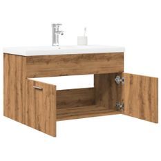 Ensemble de meubles salle de bain 2 pcs bois d'ingénierie