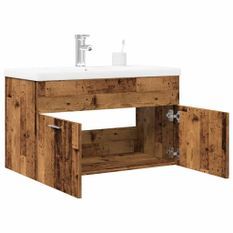 Ensemble de meubles salle de bain 2 pcs bois d'ingénierie