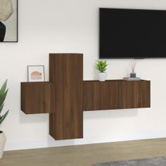 Ensemble de meubles TV 3 pcs Chêne marron Bois d'ingénierie