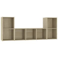 Ensemble de meubles TV 3 pcs Chêne sonoma 6