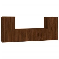 Ensemble de meubles TV 4 pcs Chêne marron Bois d'ingénierie