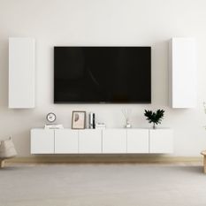 Ensemble de meubles TV 5 pcs Blanc 5