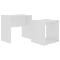 Ensemble de tables basses Blanc 48x30x45 cm