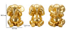 Ensemble éléphant 3 pièces cm ø 15,5 x 20,5