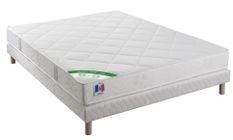 Ensemble matelas 16 cm en latex avec sommier tapissier 27 cm Luna – Confort et stabilité Garanties