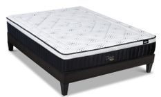 Ensemble matelas moelleux 29 cm à mémoire de forme et sommier 30 cm en bois Célestin 2.0