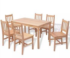 Ensemble table et chaises Kezako – Élégance et durabilité en pinède