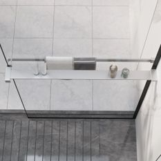 Étagère de douche paroi de douche à l'italienne Chromé 80 cm