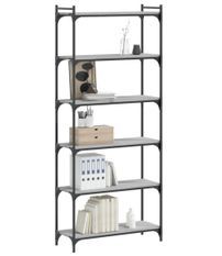 Étagère haute en bois et métal Ramba 80 cm - Solution pratique et décorative