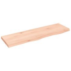 Étagère murale 100x30x(2-4) cm bois de chêne massif non traité