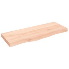 Étagère murale 100x40x(2-6) cm bois de chêne massif non traité