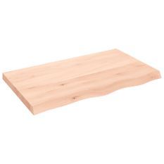 Étagère murale 100x60x(2-6) cm bois de chêne massif non traité